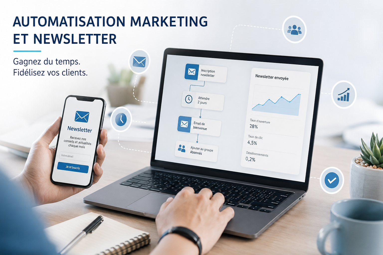 Comment automatiser son marketing et sa newsletter : gagnez du temps et fidélisez vos clients efficacement
