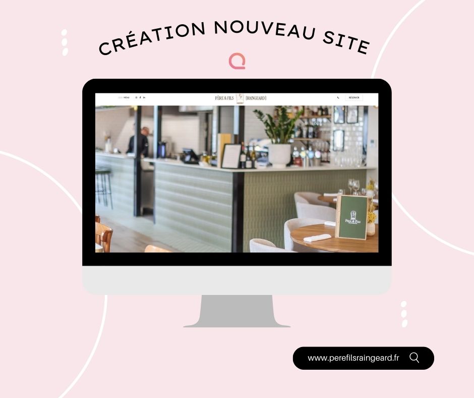 Site internet conçu par Qualium Digital pour Pereetfilsraingeard - valorisation d'un héritage culinaire