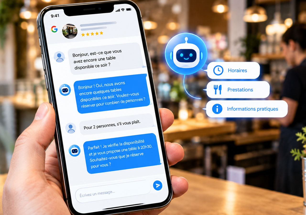 Google déploie une messagerie IA sur les fiches Google Business Profile : ce qui change pour votre établissement